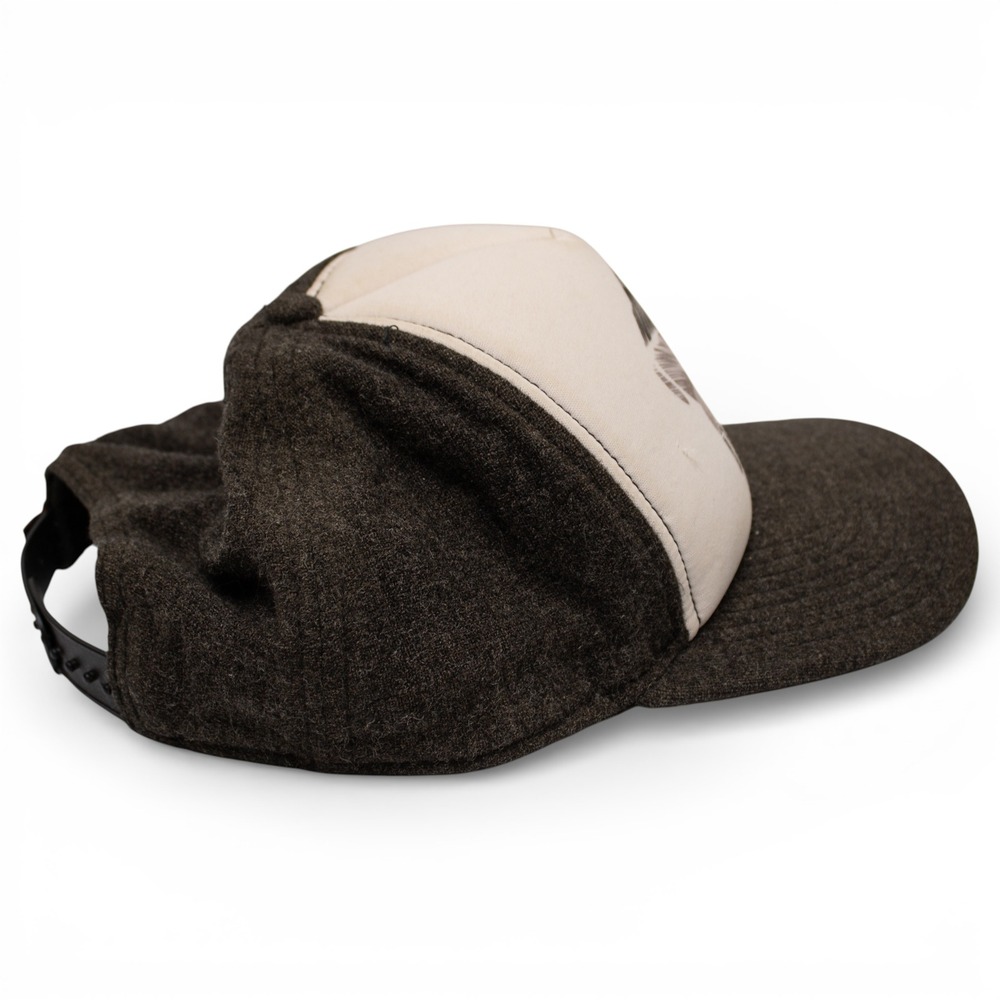 Pistil Buffalo Trucker Hat Unisex Adjustable Brown Cream Wool Blend Snapback - Picture 4 of 7